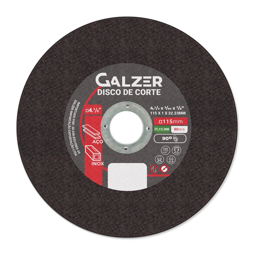 Disco de Corte Aço/Inox 4.1/2"